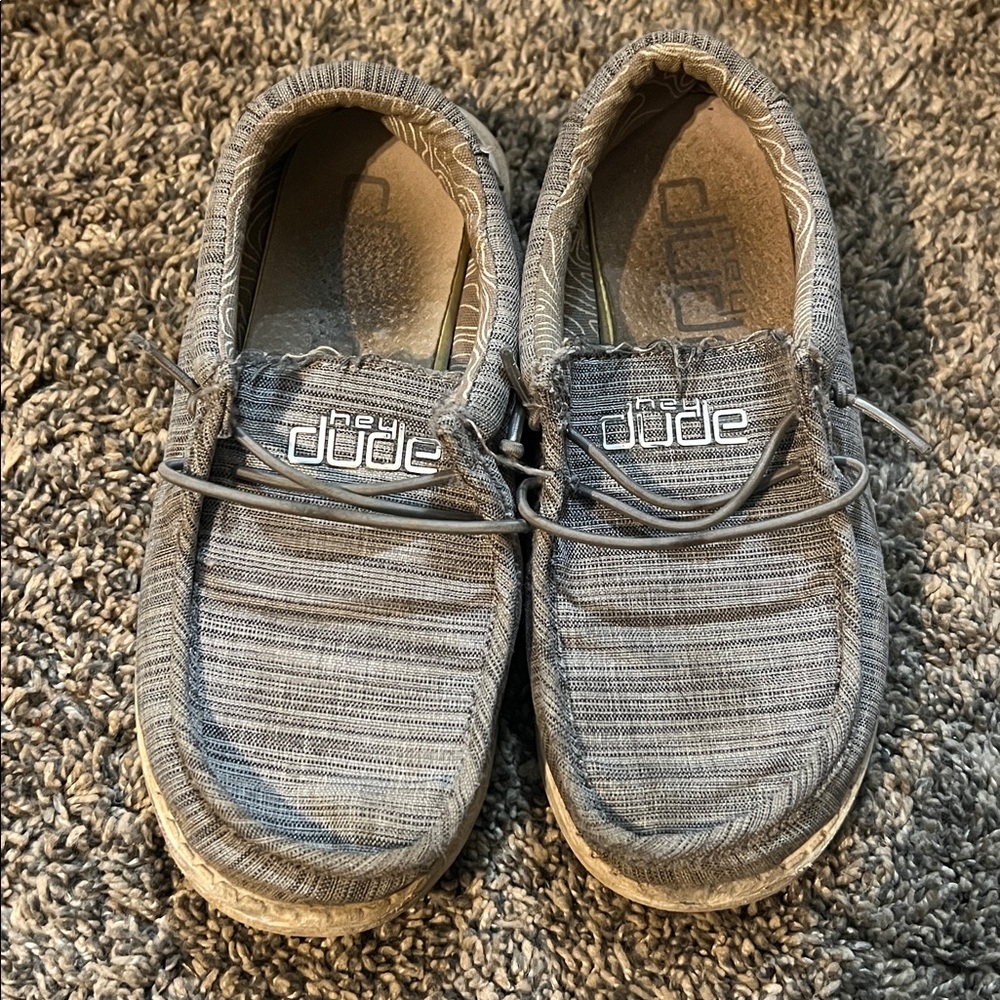 Hey Dude Grey Slip-On Shoes